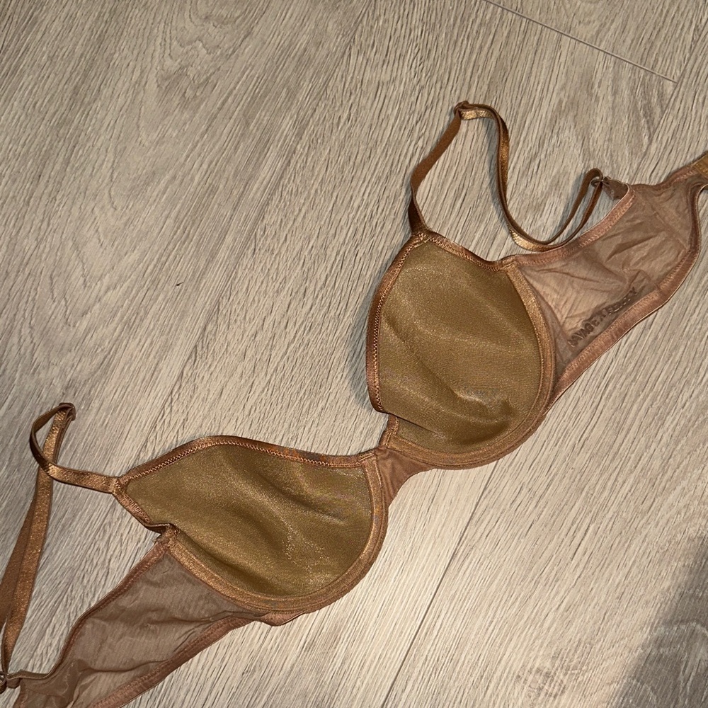 Sheer Nude Brown Bra Savage x fenty